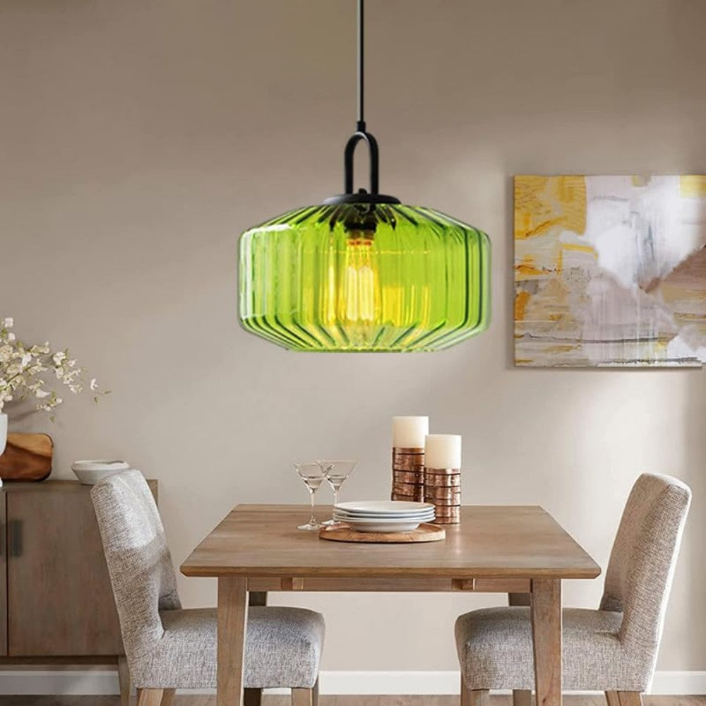 Hanglamp Geblazen Glas Gestreept Vintage Minimalistisch LED Eetkamer Woonkamer Slaapkamer