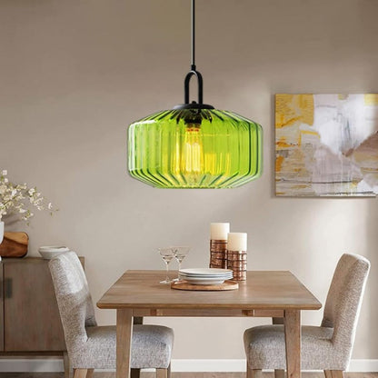 Hanglamp Geblazen Glas Gestreept Vintage Minimalistisch LED Eetkamer Woonkamer Slaapkamer