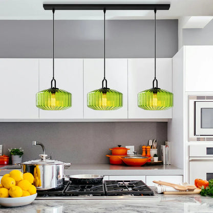 Hanglamp Geblazen Glas Gestreept Vintage Minimalistisch LED Eetkamer Woonkamer Slaapkamer