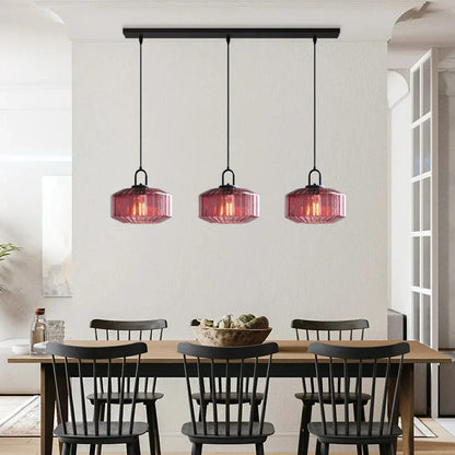 Hanglamp Geblazen Glas Gestreept Vintage Minimalistisch LED Eetkamer Woonkamer Slaapkamer