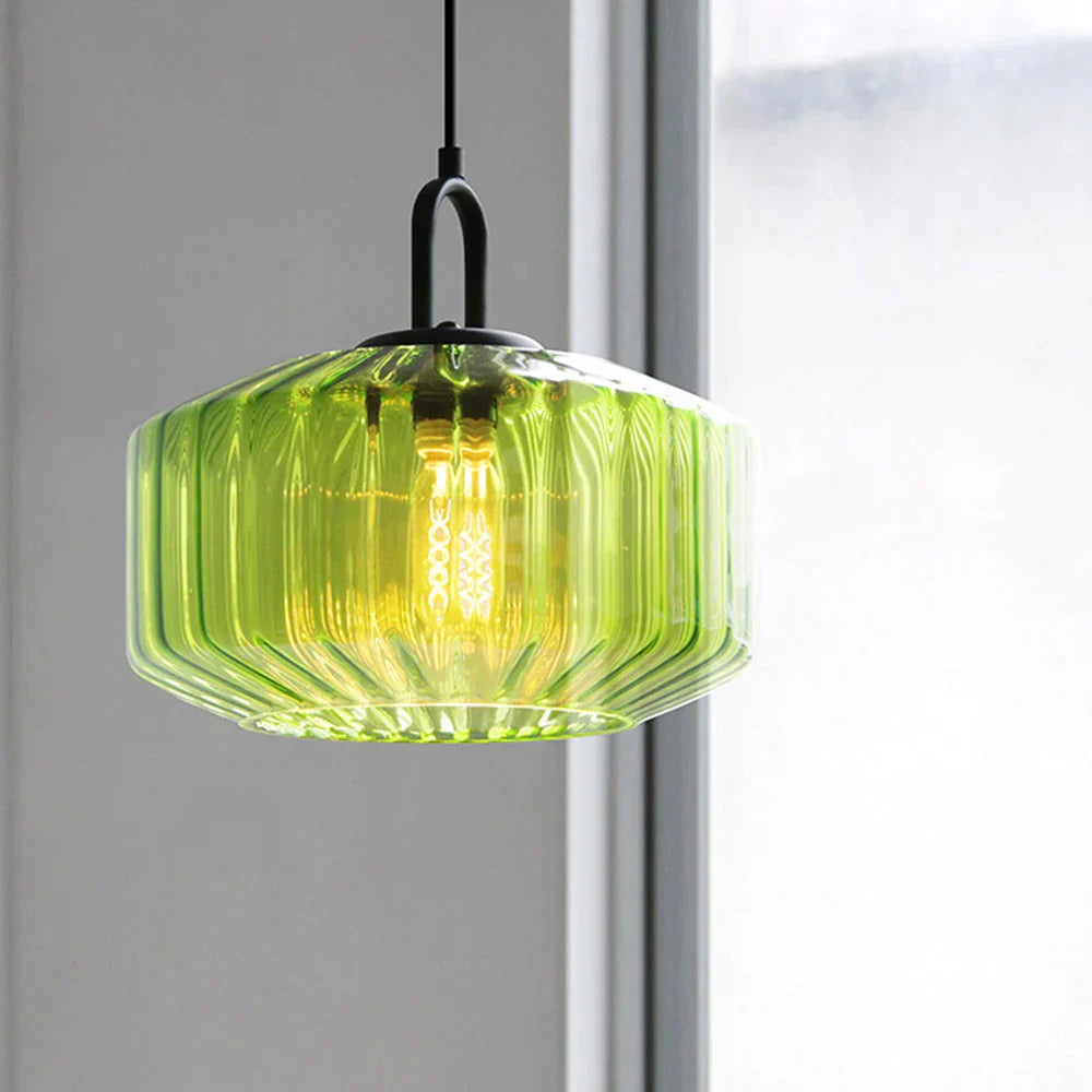 Hanglamp Geblazen Glas Gestreept Vintage Minimalistisch LED Eetkamer Woonkamer Slaapkamer