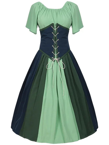 Gotische Jurk Vrouw Maxi Lange Middeleeuwse Stijl