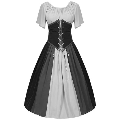 Gotische Jurk Vrouw Maxi Lange Middeleeuwse Stijl