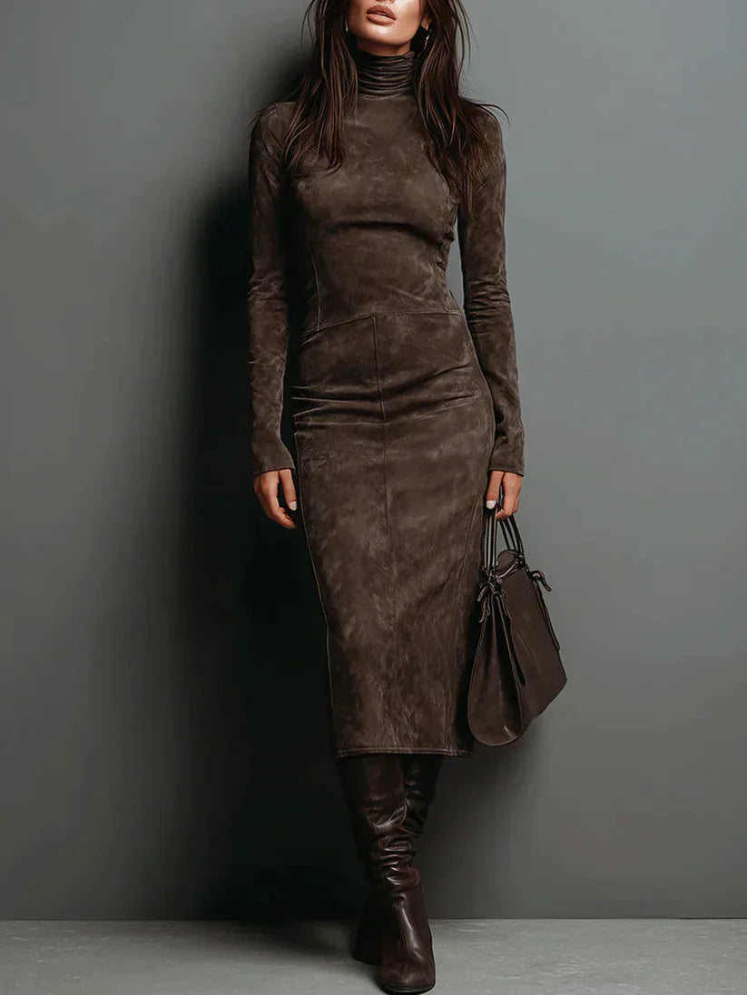 Elegante Midi Jurk voor Dames met Getailleerde Taille - StudioMarella