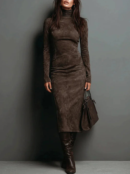 Elegante Midi Jurk voor Dames met Getailleerde Taille - StudioMarella