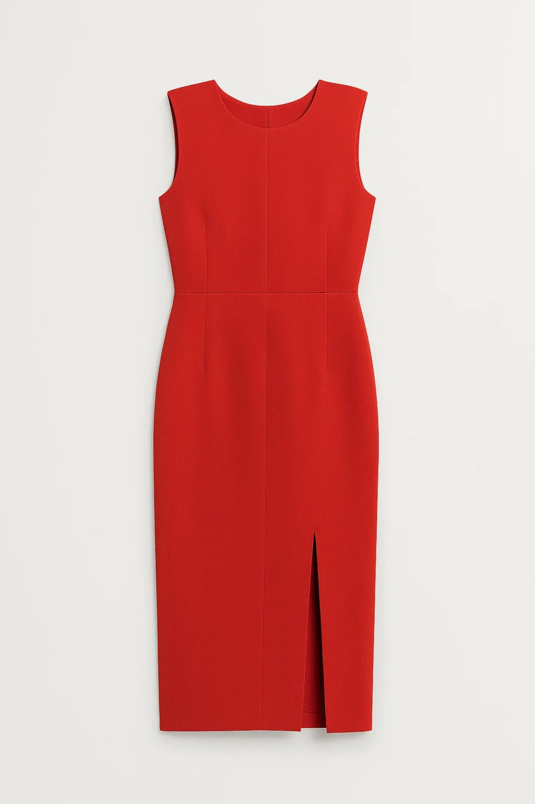 Mouwloze Midi Jurk Dames Zomer Chic Split