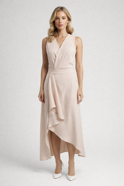 Midi Jurk Dames Zomer Comfortabel Met Overslag - StudioMarella