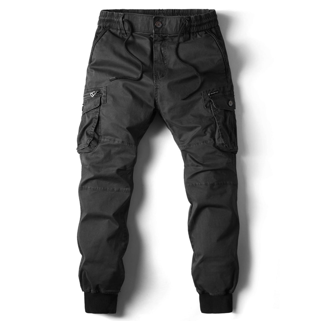 Joggingbroek Heren Comfortabele Cargo Broek Zwart