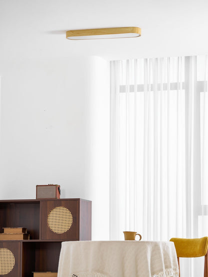 Plafondlamp Houtlook Metaal Wit LED Woonkamer Slaapkamer 3000K 4000K 6000K Ø23 Ø40cm Plafonnière Flush Mount Naturel