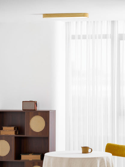 Plafondlamp Houtlook Metaal Wit LED Woonkamer Slaapkamer 3000K 4000K 6000K Ø23 Ø40cm Plafonnière Flush Mount Naturel