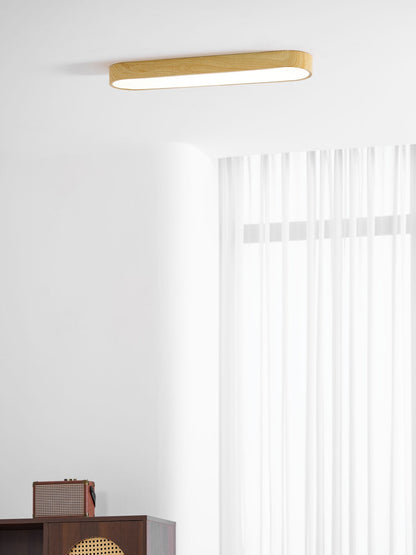 Plafondlamp Houtlook Metaal Wit LED Woonkamer Slaapkamer 3000K 4000K 6000K Ø23 Ø40cm Plafonnière Flush Mount Naturel