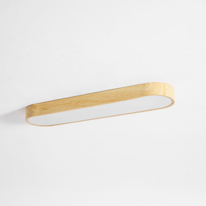 Plafondlamp Houtlook Metaal Wit LED Woonkamer Slaapkamer 3000K 4000K 6000K Ø23 Ø40cm Plafonnière Flush Mount Naturel