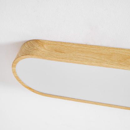Plafondlamp Houtlook Metaal Wit LED Woonkamer Slaapkamer 3000K 4000K 6000K Ø23 Ø40cm Plafonnière Flush Mount Naturel