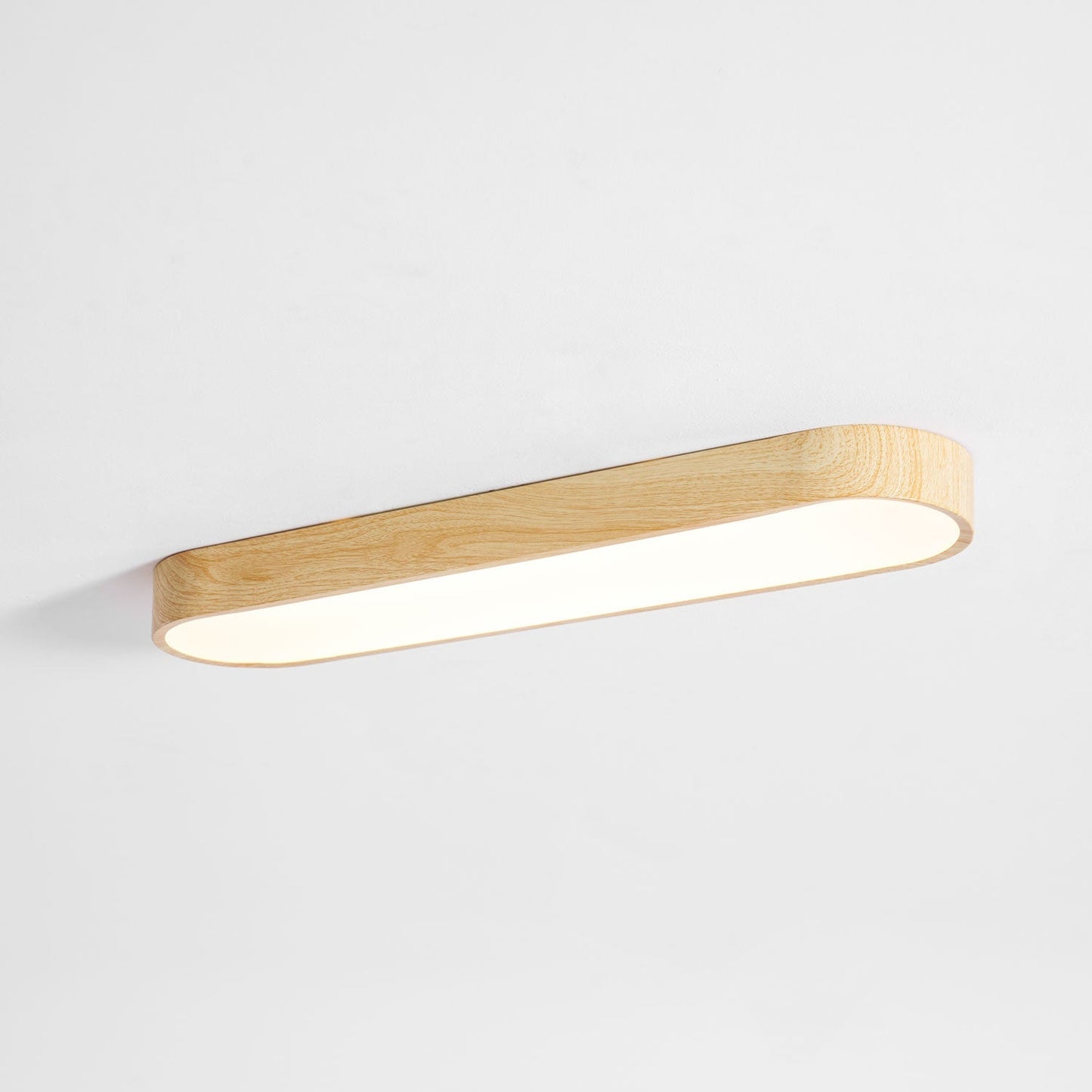 Plafondlamp Houtlook Metaal Wit LED Woonkamer Slaapkamer 3000K 4000K 6000K Ø23 Ø40cm Plafonnière Flush Mount Naturel