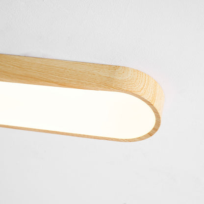 Plafondlamp Houtlook Metaal Wit LED Woonkamer Slaapkamer 3000K 4000K 6000K Ø23 Ø40cm Plafonnière Flush Mount Naturel