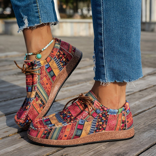Boho Dameschoenen Comfortabel Ademend Leer - StudioMarella