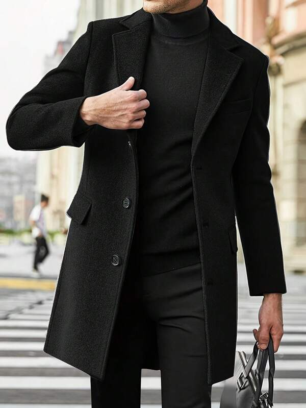 Heren Trenchcoat Bruin Warm en Comfortabel voor Herfst en Winter - StudioMarella