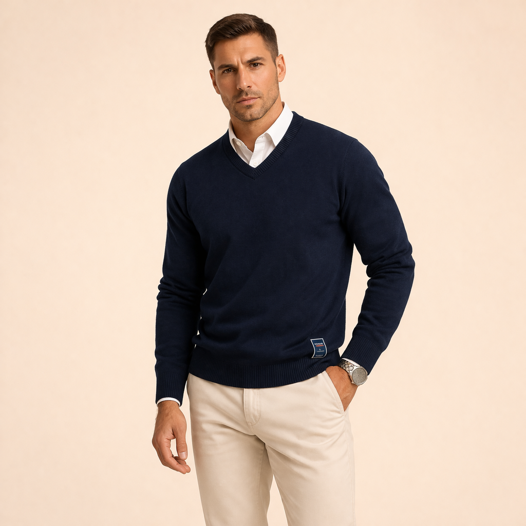 Milano | Maglione con scollo a V elegante e comodo 2
