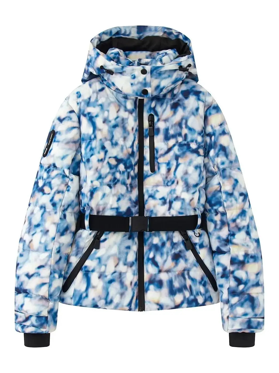 Ski Jas voor Dames met Cintuur en Modieus Design