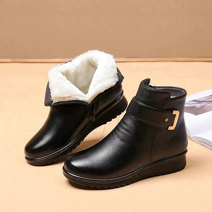 Milo Dames Laarzen | Echt Leer en Wol, Comfortabel en Chic 1