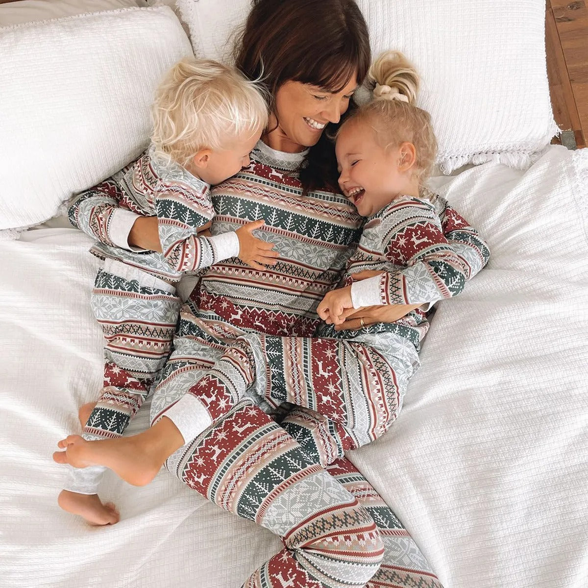 Kerstpyjama Set Warme Familie Pajamas Comfortabel