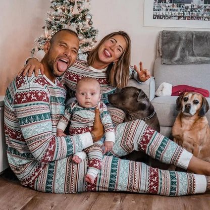 Kerstpyjama Set Warme Familie Pajamas Comfortabel