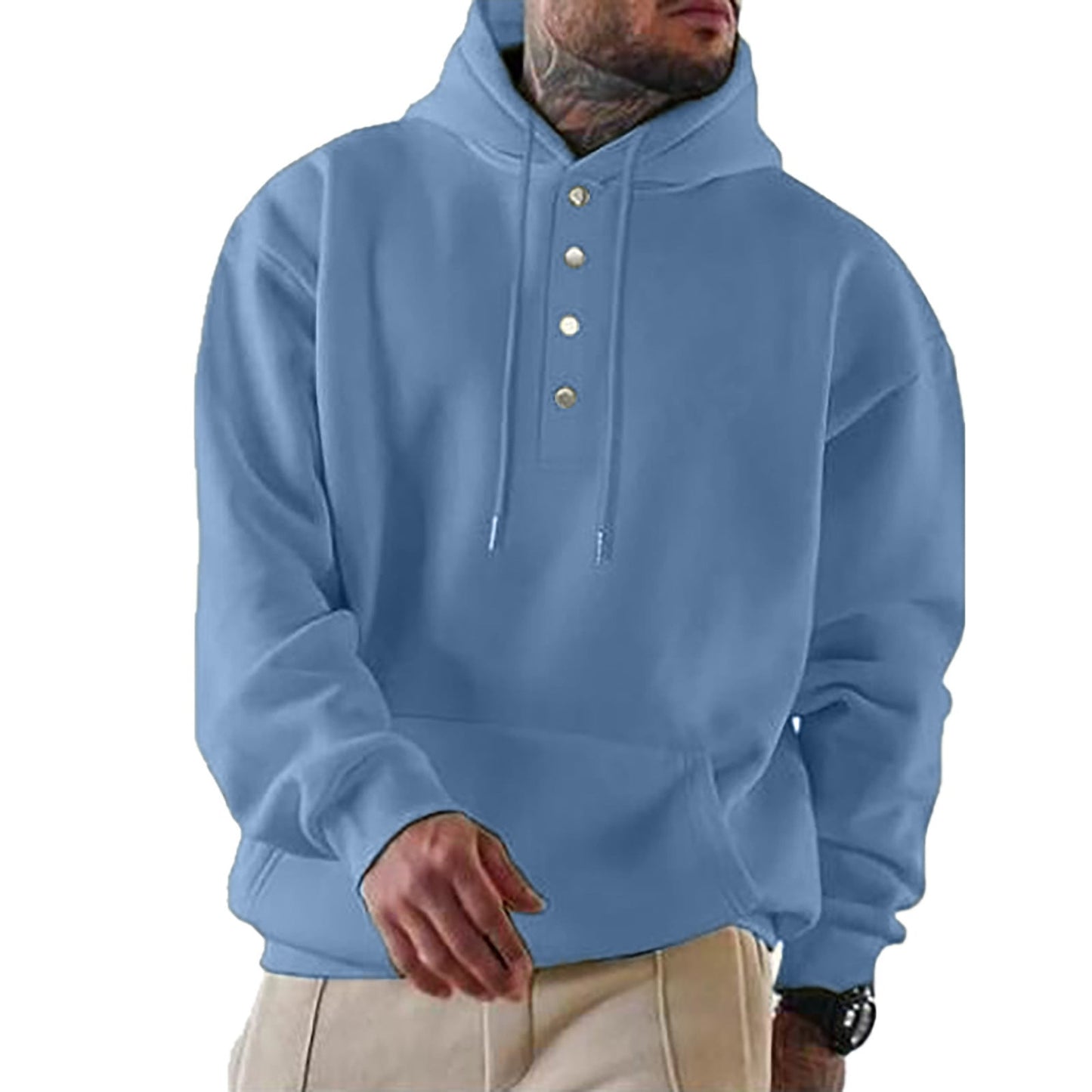 Milo Heren Hoodie | Zachte Katoenmix, Casual Snit 1