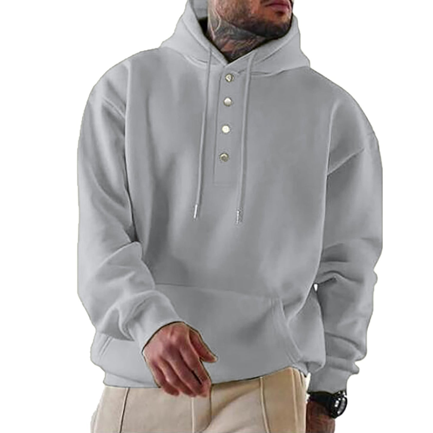 Milo Heren Hoodie | Zachte Katoenmix, Casual Snit 4