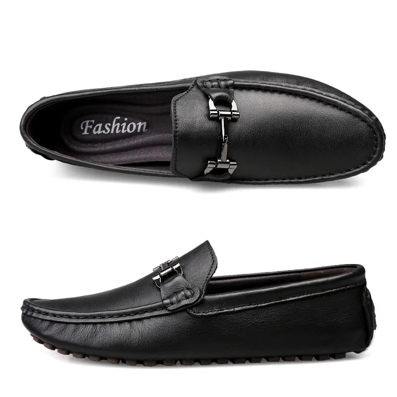 Leren Moccasins Heren Comfortabele Loafers