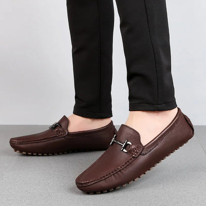 Milo Heren Moccasins Comfortabele PU Leer Schoenen Stijlvol