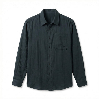 Linnen Overhemd Heren Stijlvol Luchtig Zomerkleding