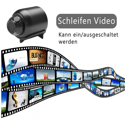 Compacte Beveiligingscamera met Wifi Nachtzicht Bewegingsdetectie Full HD Draadloos Thuisbewaking App Besturing Automatische Opname Micro SD Kaartslot Discrete Monitoring Dag en Nacht