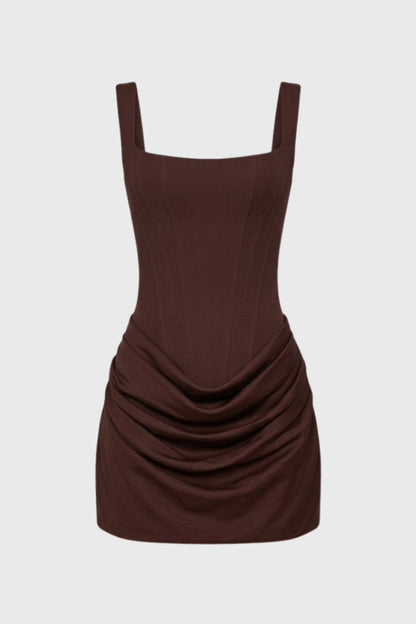 Dames Jurk - Corset Jurk met Gedraaide Rok voor Vrouwelijk Silhouet - StudioMarella