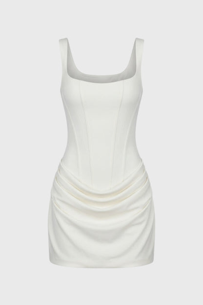 Dames Jurk - Corset Jurk met Gedraaide Rok voor Vrouwelijk Silhouet