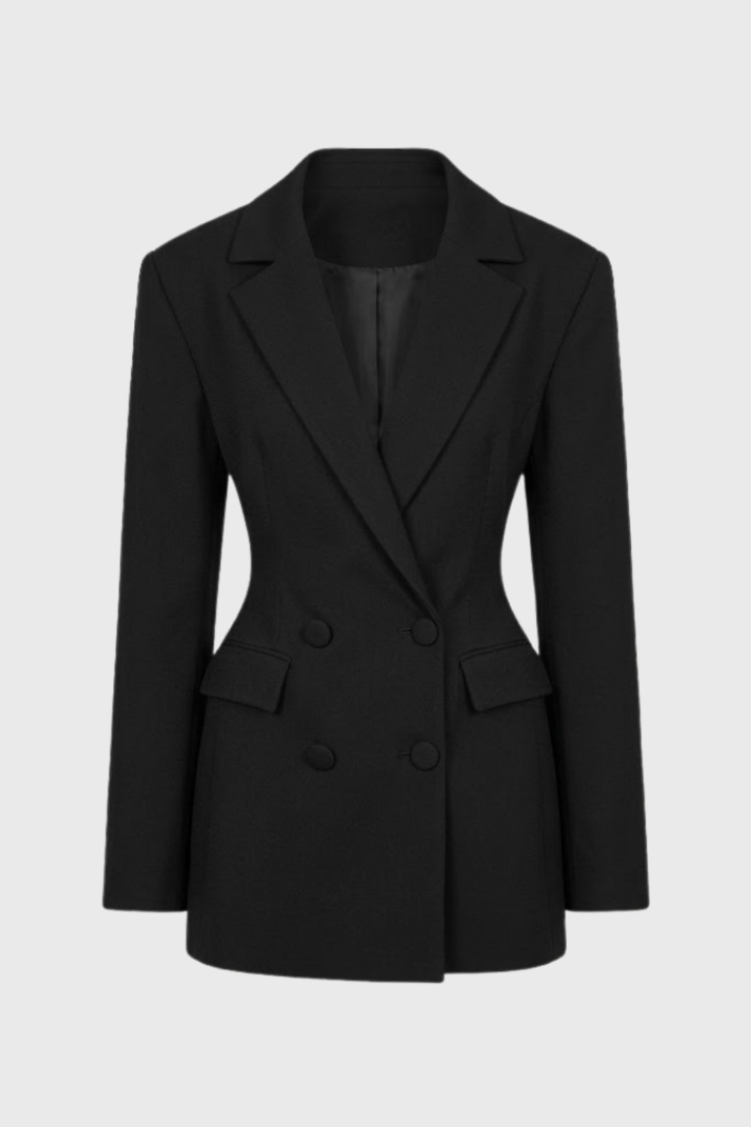 Dames Mini Jurk met Blazer Snit en V-hals Elegant Kort