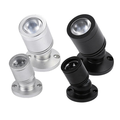 Mini LED Spotje 1W/3W USB Aluminium Warm & Koud Wit – Verstelbare Accentverlichting 30° Stralingshoek voor Kasten, Vitrines & Display