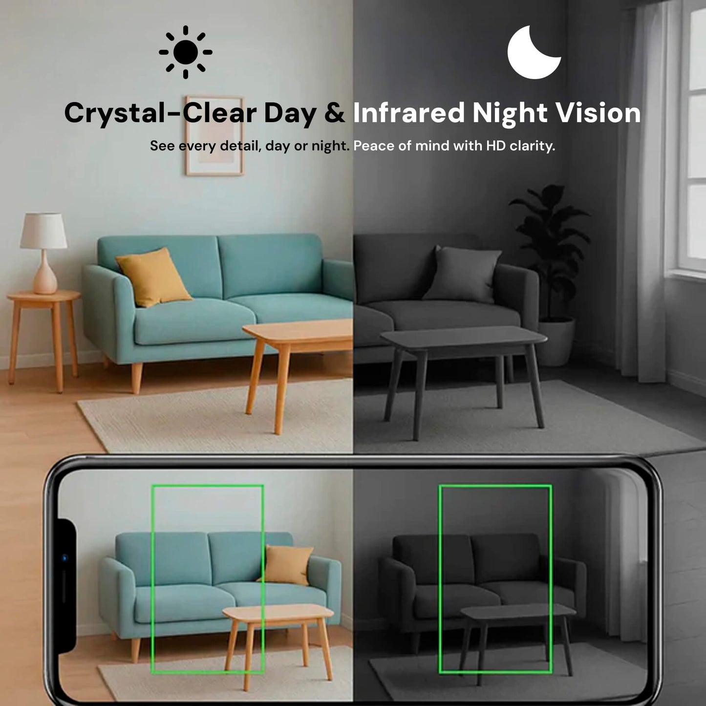 Mini Draadloze Beveiligingscamera met Audio 1080P Nachtzicht WiFi Bewakingscamera Indoor voor Thuisbeveiliging Bewegingsdetectie Mobiele App