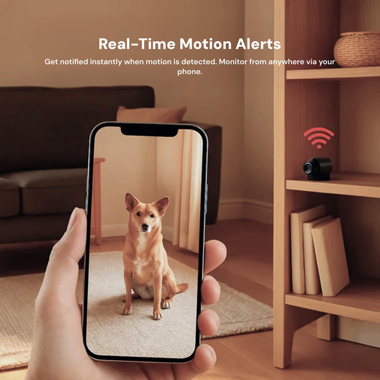 Mini Draadloze Beveiligingscamera met Audio 1080P Nachtzicht WiFi Bewakingscamera Indoor voor Thuisbeveiliging Bewegingsdetectie Mobiele App
