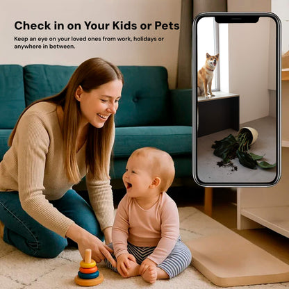 Compacte Bewakingscamera met Audio & Nachtzicht – WiFi & Hotspot