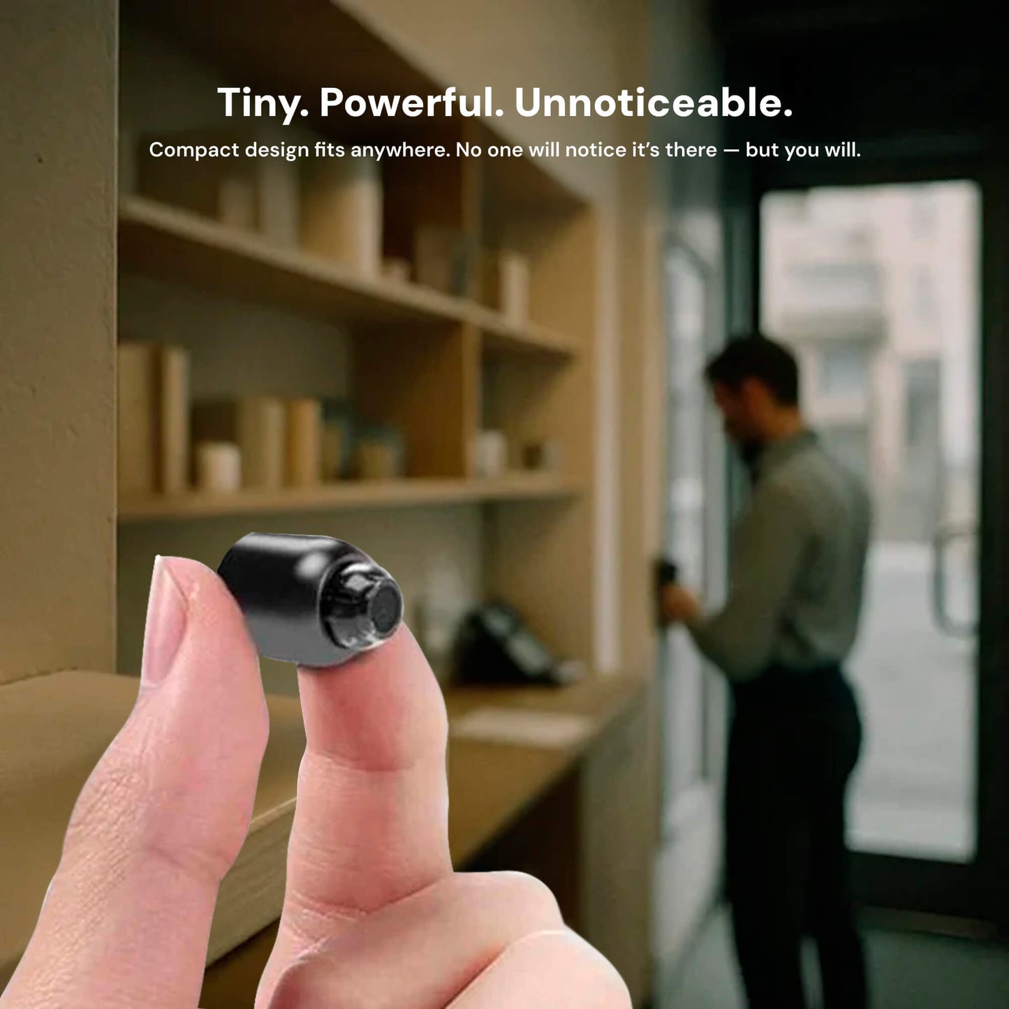 Compacte Bewakingscamera met Audio & Nachtzicht – WiFi & Hotspot
