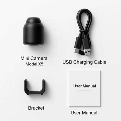 Compacte Bewakingscamera met Audio & Nachtzicht – WiFi & Hotspot