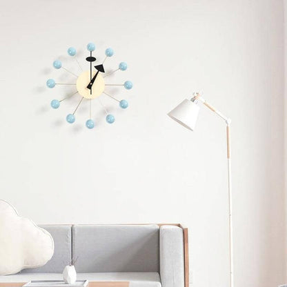 Minimalistische Abstracte Wandklok met 3D-Baldesign 32 cm – Stille Quartzuurwerk Modern Interieur