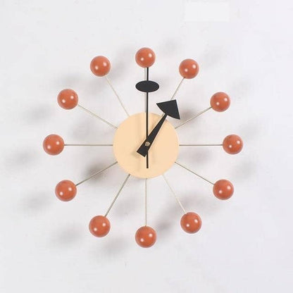 Minimalistische Abstracte Wandklok met 3D-Baldesign 32 cm – Stille Quartzuurwerk Modern Interieur