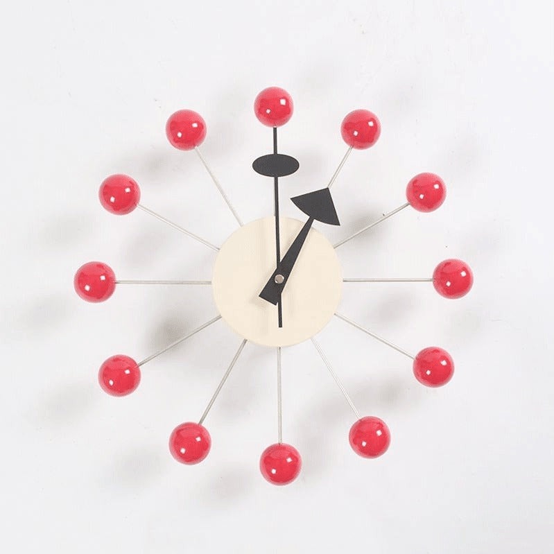 Minimalistische Abstracte Wandklok met 3D-Baldesign 32 cm – Stille Quartzuurwerk Modern Interieur