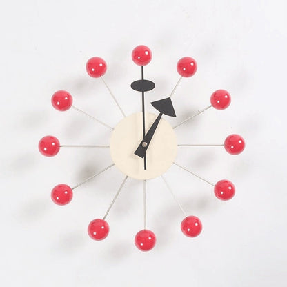 Minimalistische Abstracte Wandklok met 3D-Baldesign 32 cm – Stille Quartzuurwerk Modern Interieur