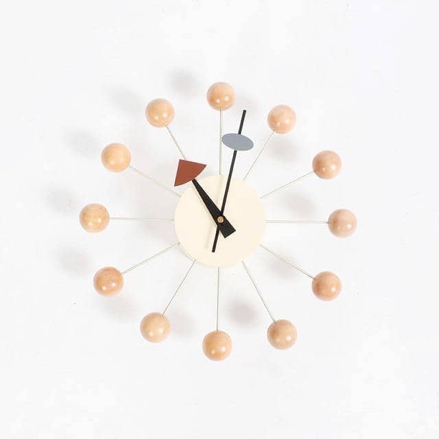 Abstracte 3D-Bal Wandklok – Scandinavisch Minimalistisch Design 32 cm Siliconen Quartz Stille Uurwerk Decoratief Interieur Zwart Grijs