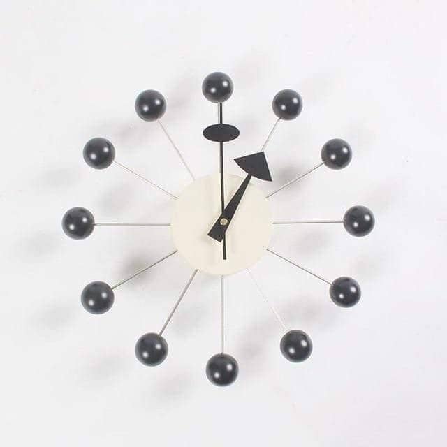 Minimalistische Abstracte Wandklok met 3D-Baldesign 32 cm – Stille Quartzuurwerk Modern Interieur
