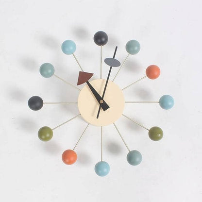 Minimalistische Abstracte Wandklok met 3D-Baldesign 32 cm – Stille Quartzuurwerk Modern Interieur