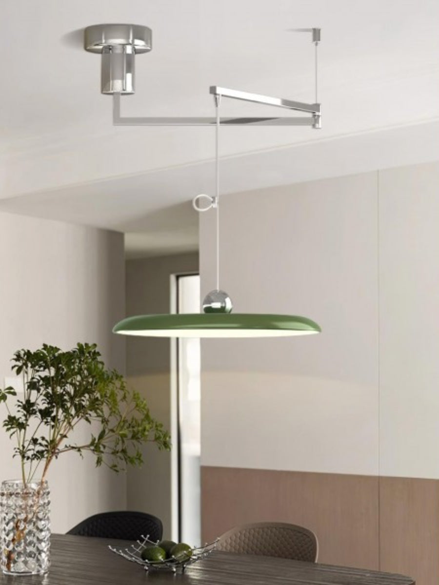 Verstelbare Hanglamp met Zwenkarm – Minimalistische Industriële Verlichting Metaal
