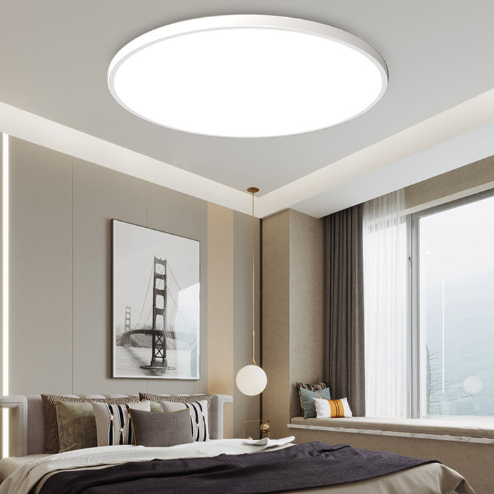 Vlakke Plafondlamp Ultra-Dun LED-Armatuur Scandinavisch Design Dimbaar Sfeerlicht Woonkamer Slaapkamer